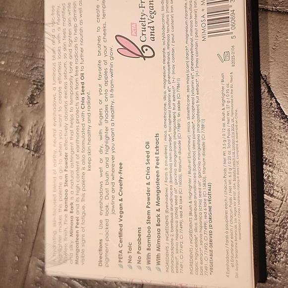 Seraphine Botanicals Mimosa & Magic Vegan Eyeshadow, Blush & Highlighter Palette - Picture 5 of 5